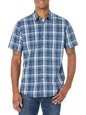 Men's Regular-Fit Short-Sleeve Poplin Shirt