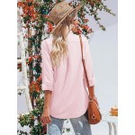 Womens Oxford Shirts Button Down Shirts Cotton Dress Shirts Long Sleeve Collared Work Office Blouses Tunic Tops