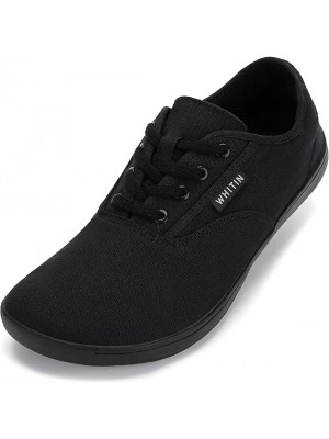 Men's Wide Canvas Barefoot Sneakers | Zero Drop Sole | Minimalist Footwear